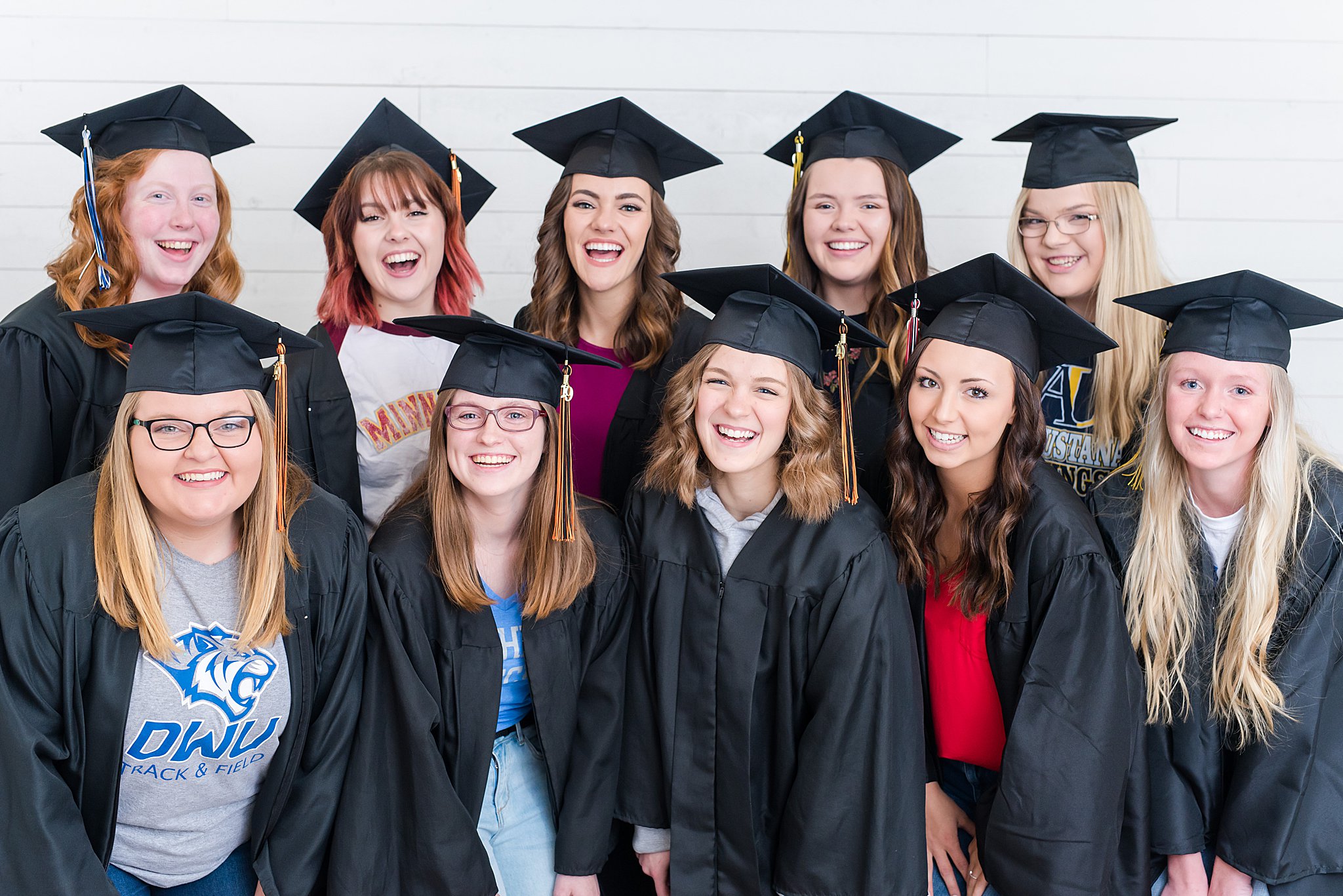 Cap and gown session senior spokesmodels