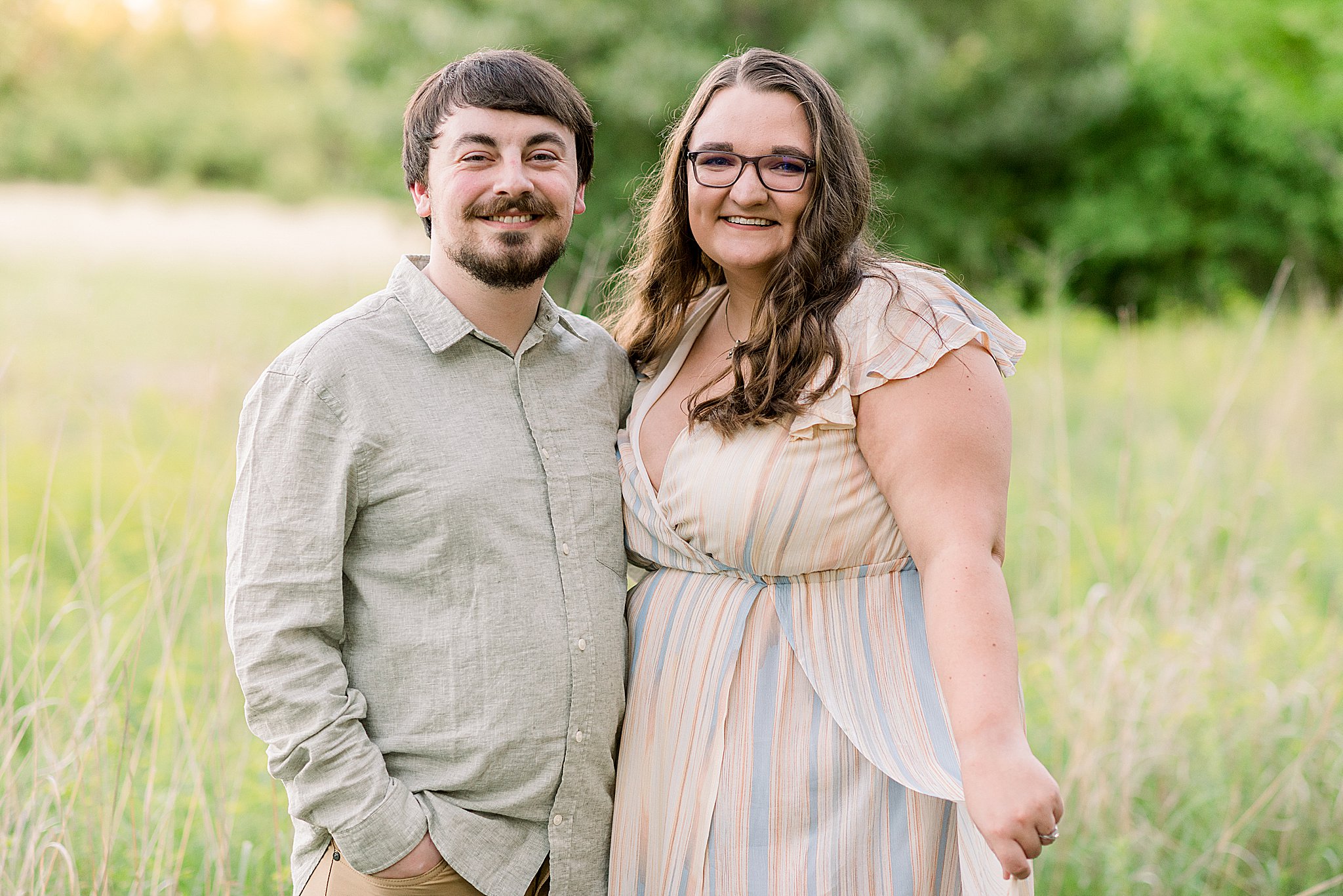 Sioux Falls Engagement Photo, Couple Holding Hands