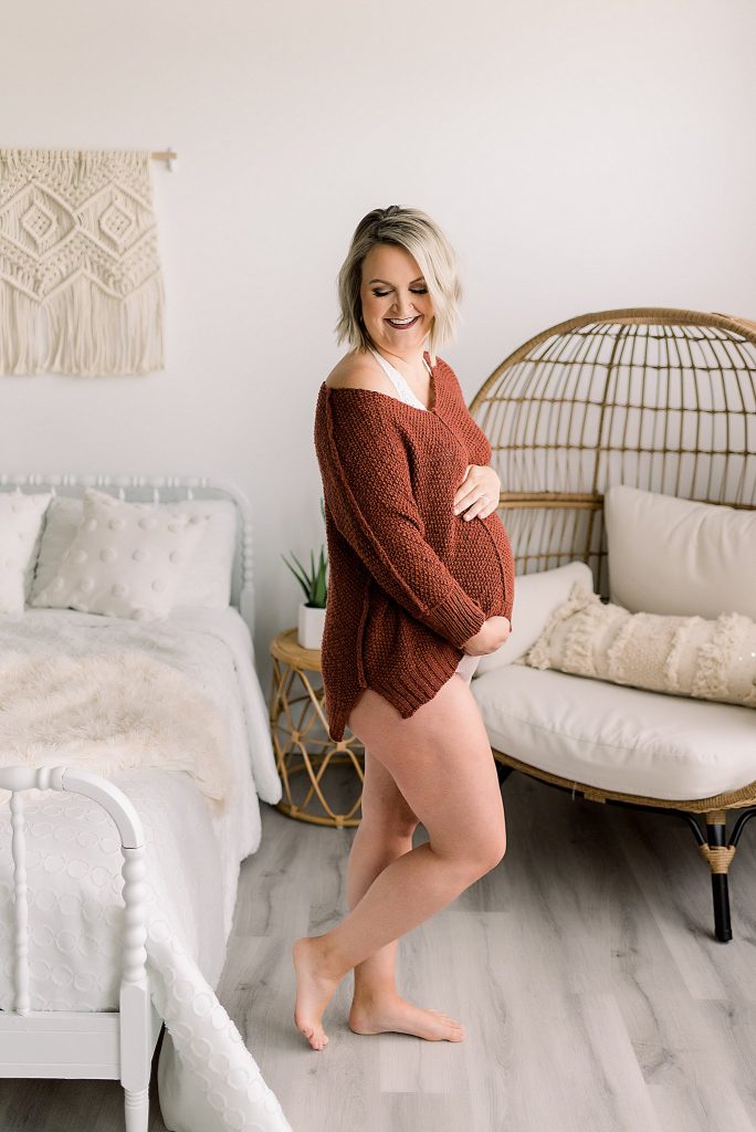 Maternity Boudoir Session // Maddie Emma Christine Photography