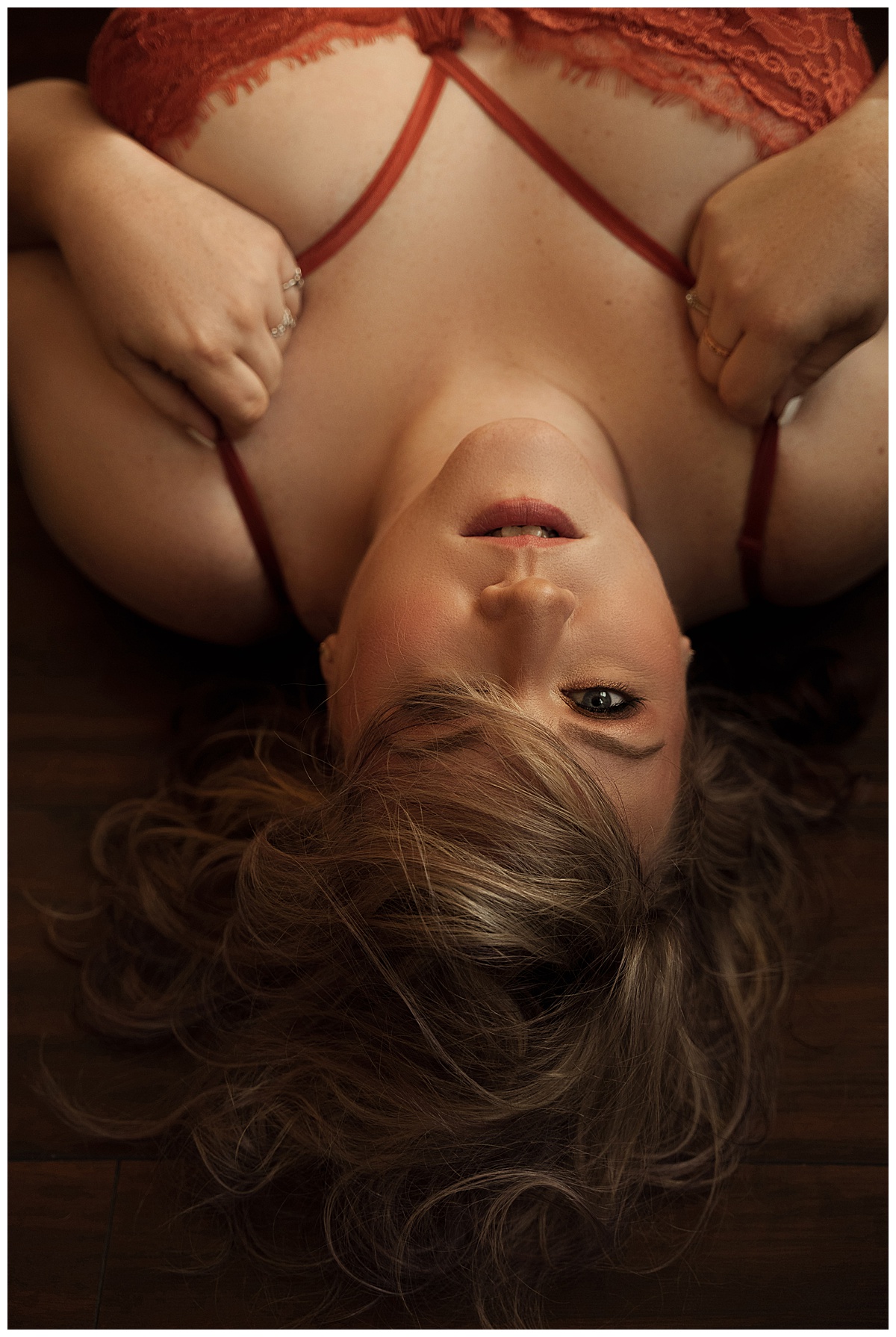 Woman lays on the floor wearing lingerie showing that No Experience Is Needed